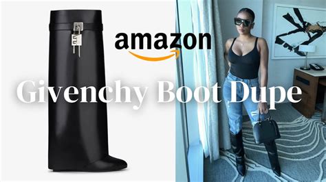 givenchy chain boots dupe|givenchy shark lock boot dupe.